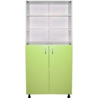 Шкаф с открытыми полками из стекла М-202-032