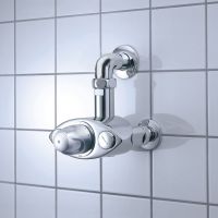 Термостатический смеситель D 1 ¼ для подключения водолечебных душей (настенный монтаж)* Термостатический смеситель D 1 ¼ для подключения водолечебных душей (настенный монтаж)*